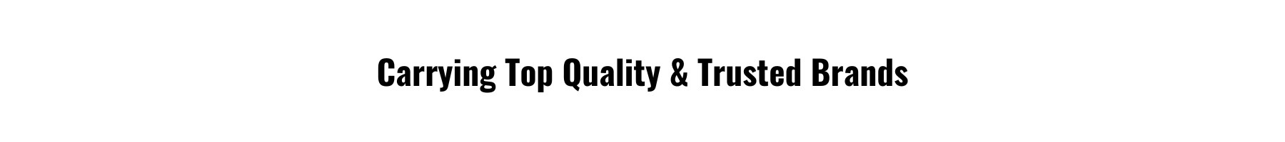 Trusted brands banner