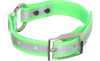 Omnipet Sunglo Reflective Ring-in-Center Wide Dog Collar (Blue, 1 x 19)