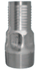 Green Leaf Steel Plated Straight Adapters 1” Male NPT x 1“ Hose Barb