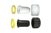 Green Leaf 3 Piece Barb Assembly Garden Hose Fitting Swivel Nut 3/4″ Female GHT x 3/4″ Hose Barb w/ W406 washer