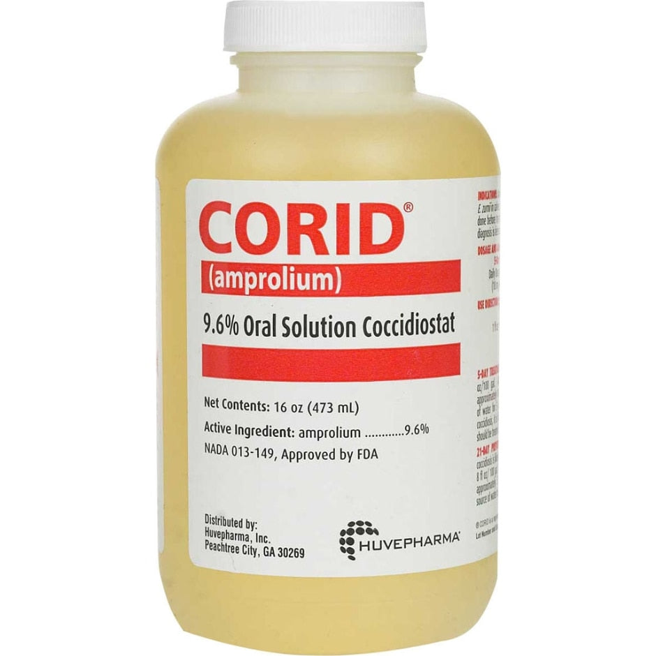 CORID 9.6% ORAL SOLUTION COCCIDIOSTAT FOR CALVES - Guntersville, AL ...