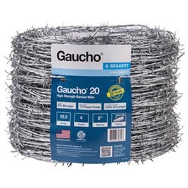 Barbed Wire, High-Strength, 15.5G, 4-Point, 1320-Ft.