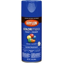 COLORmaxx Spray Paint + Primer, Gloss True Blue, 12-oz.
