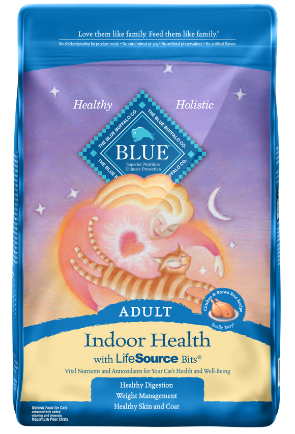 Blue buffalo indoor health natural adult 2025 dry cat food