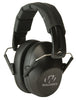 Walkers GWPFPM1 Pro Low Profile Folding Muff Polymer 22 dB Over the Head Black Ear Cups w/Black Band