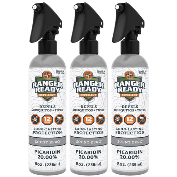 Ranger Ready Scent Zero Picaridin 20% Insect Repellent