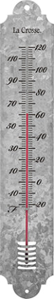 THERMOMETER 19.25 IN GALVANIZED