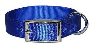 Leather Brothers Bravo Heavy-Duty 2-Ply Nylon Collars 115N-23 BL (1" x 23", Blue)